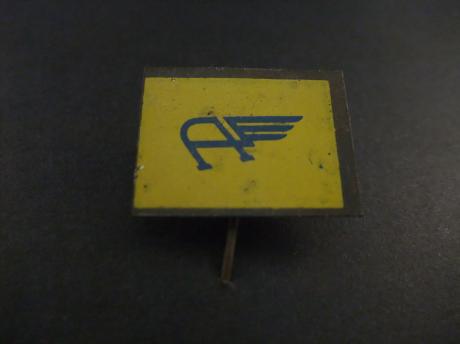 Austin Brits automerk geel-blauw logo